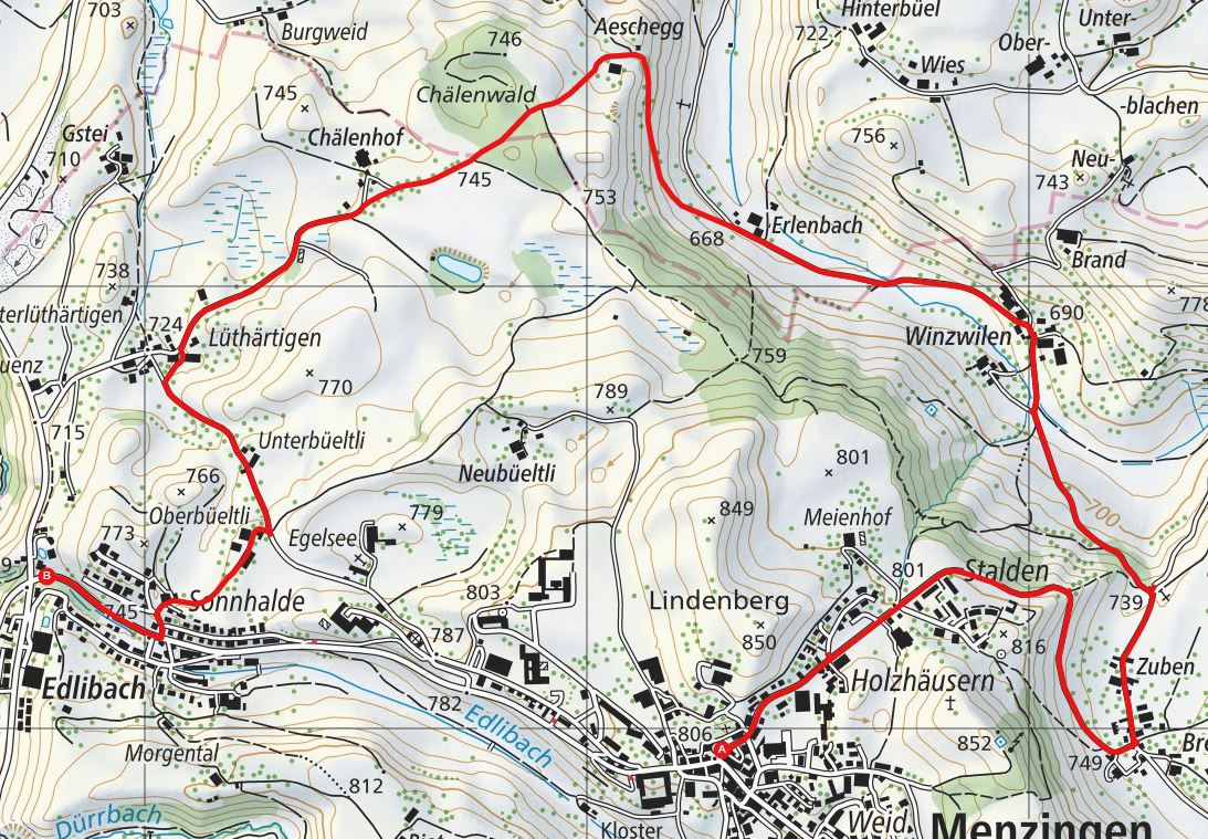 Menzingen-Aeschegg-Edlibach